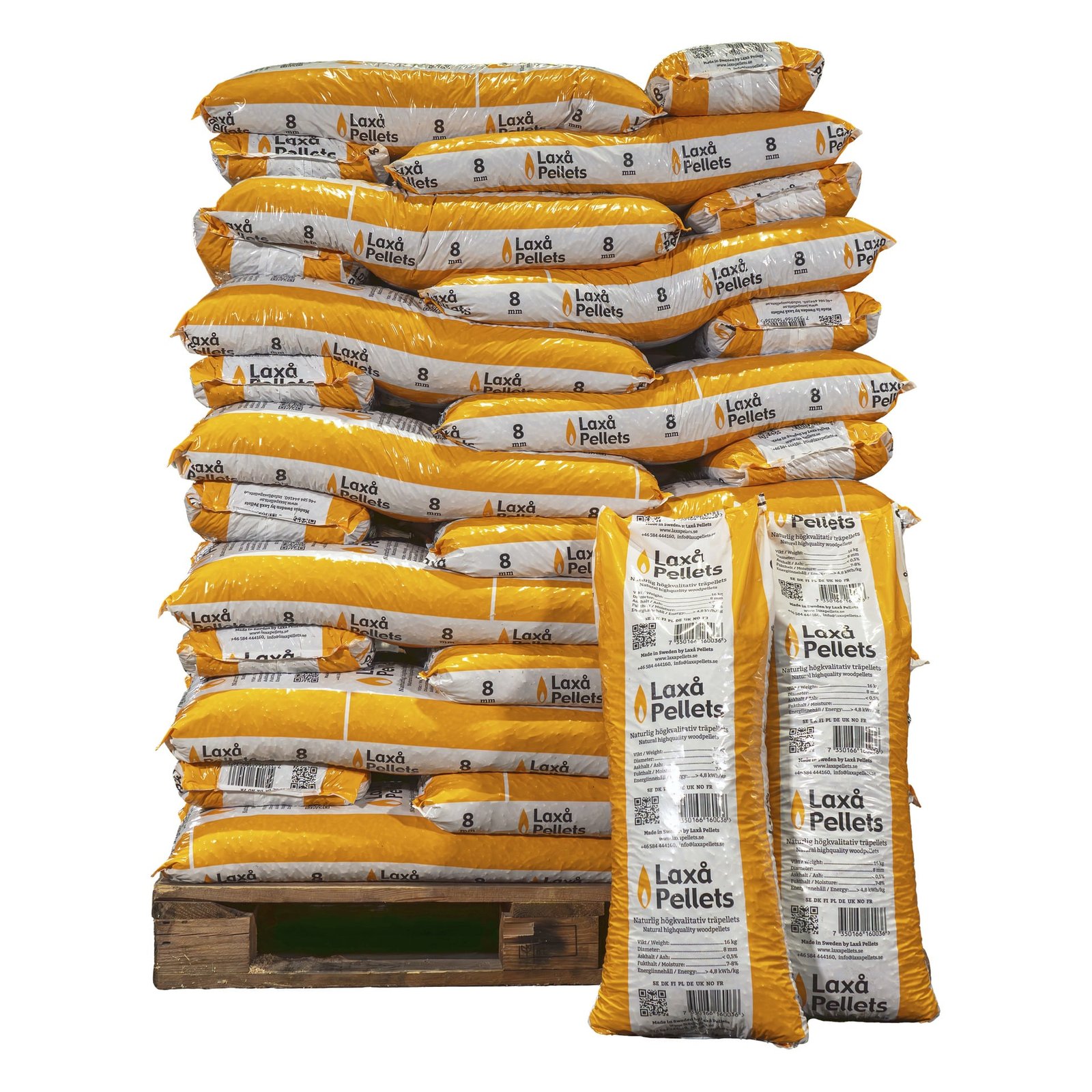 Puupelletti 8mm 16kg - 52 säkkiä - Image 2
